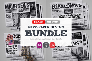 Newspaper Design Bundle - 6 In One