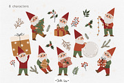 Christmas Gnomes & Holiday Clipart, a Decorative Illustration by Jenny Quince (Thumbnail 3 of 11)