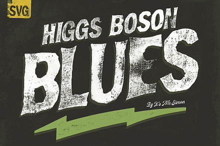 Display font Higgs Boson Blues