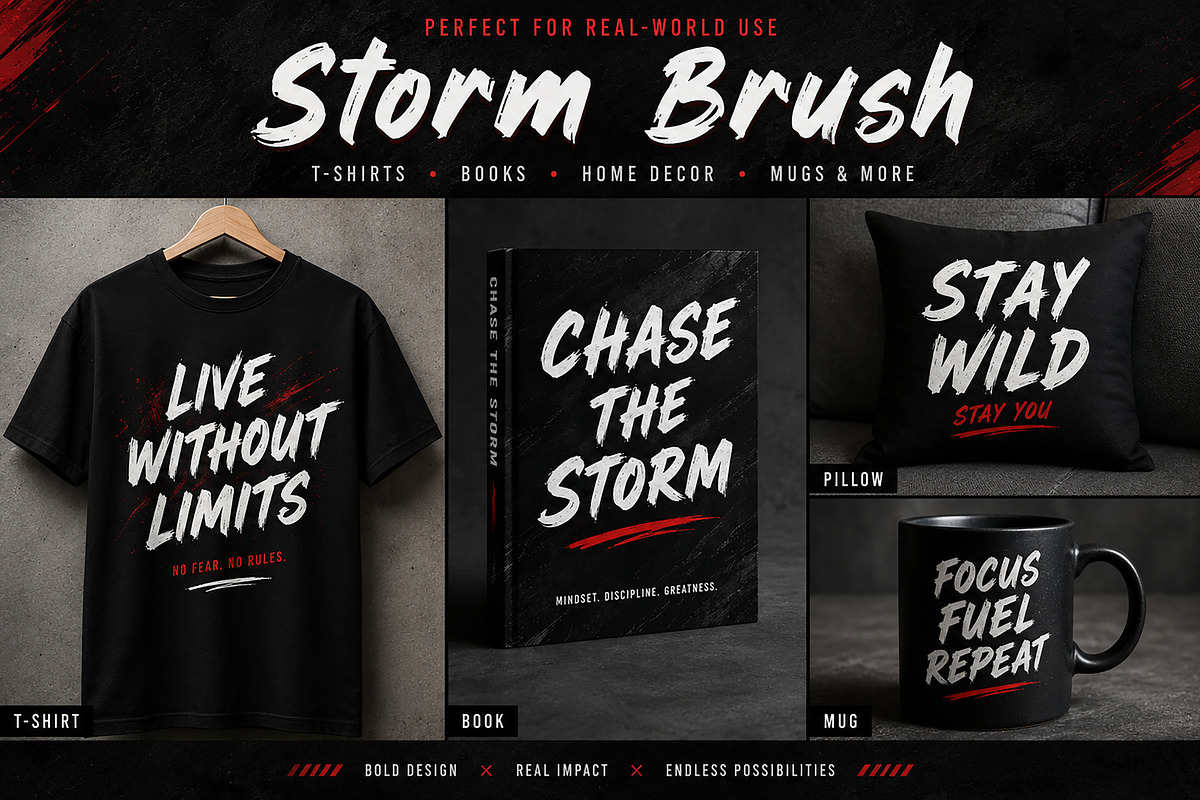Storm Brush, a Slab Serif Font by Wow Magic (Photo 2 of 4)