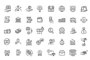 Macro Economy Icons, an Outline Icon by Tettygreen (Thumbnail 2 of 2)