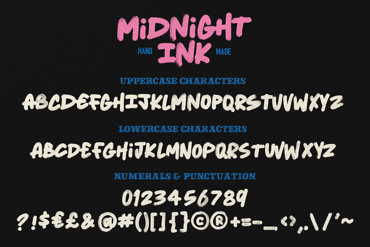 Midnight Ink Typeface, a Font by ReveryWorks (Photo 19 of 19)