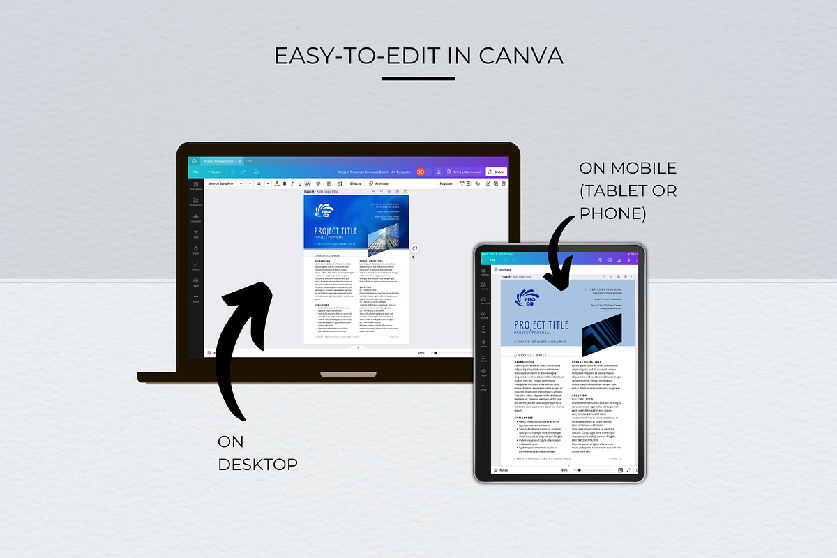 Compact Project Proposal Template preview 7