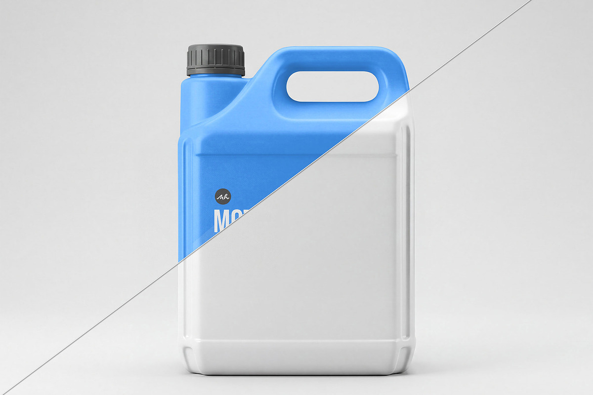 Motor Oil Jerry Can Mockup, a Packaging Mockup by graphypix (Photo 3 of 4)