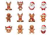 Crochet Yarn Christmas PNG Bundle, an Illustration by SinaCreation (Thumbnail 2 of 7)
