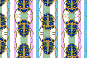 Cornflower Beetle Seamless Vector, a Pattern Graphic by NayaChu (Thumbnail 3 of 9)