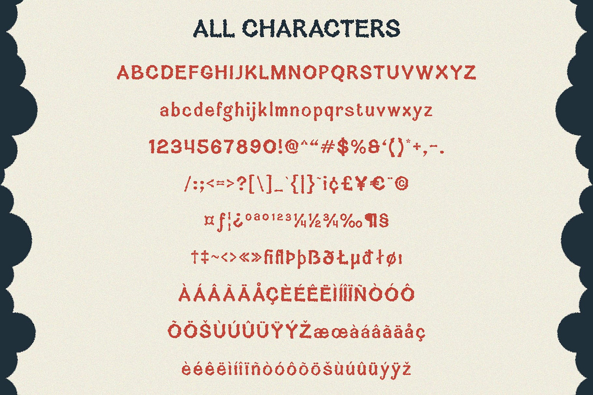 Cavella Rough, a Sans Serif Font by Craft Supply Co. (Photo 8 of 8)