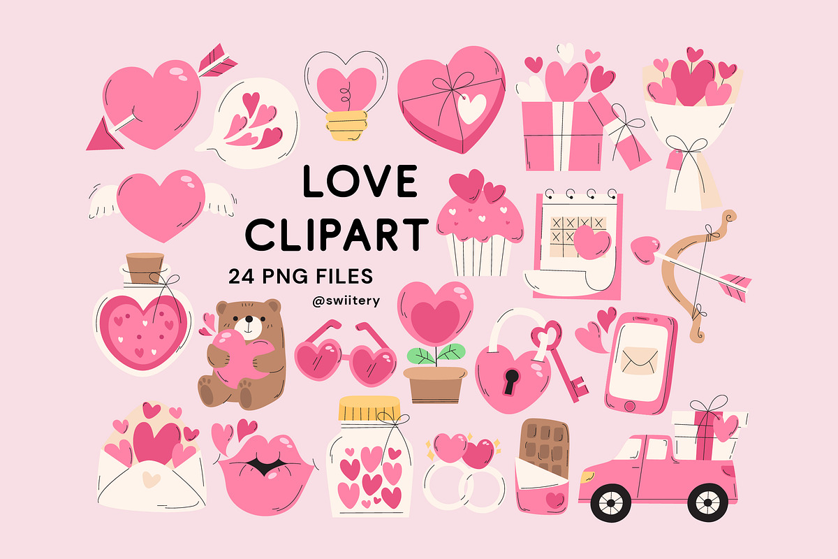 Love Clipart - Swiitery, an Object Illustration by Iconixar & Friends (Photo 1 of 2)