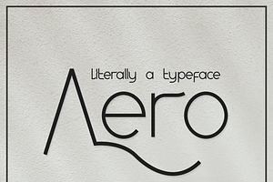 Aero | Sans serif Typeface