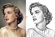 Elegant Line Art Sketch Action, an Action Add-On by MRI STUDIO (Thumbnail 19 of 21)