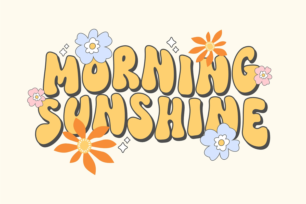 Dreamy Sunday - Groovy Retro Font, a Handwritten Font by Keithzo (Photo 2 of 8)