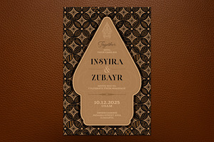 Ethnic Wedding Invitation, an Invitation Template by Aarley Kaiven