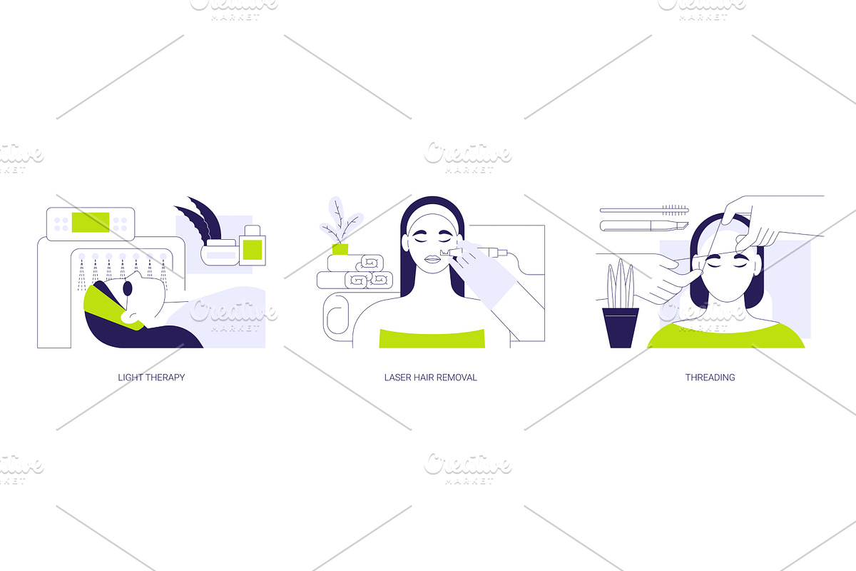 Skin treatment isolated cartoon, a Person Illustration by Visual Generation