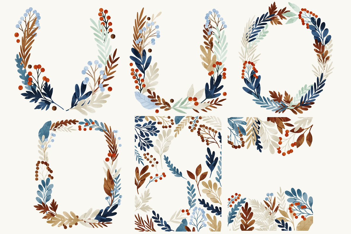 Winter Botany Set, a Decorative Illustration by Helga Wigandt (Photo 4 of 10)