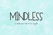 Mindless Sans, a Sans Serif Font by Beck McCormick (Thumbnail 1 of 10)