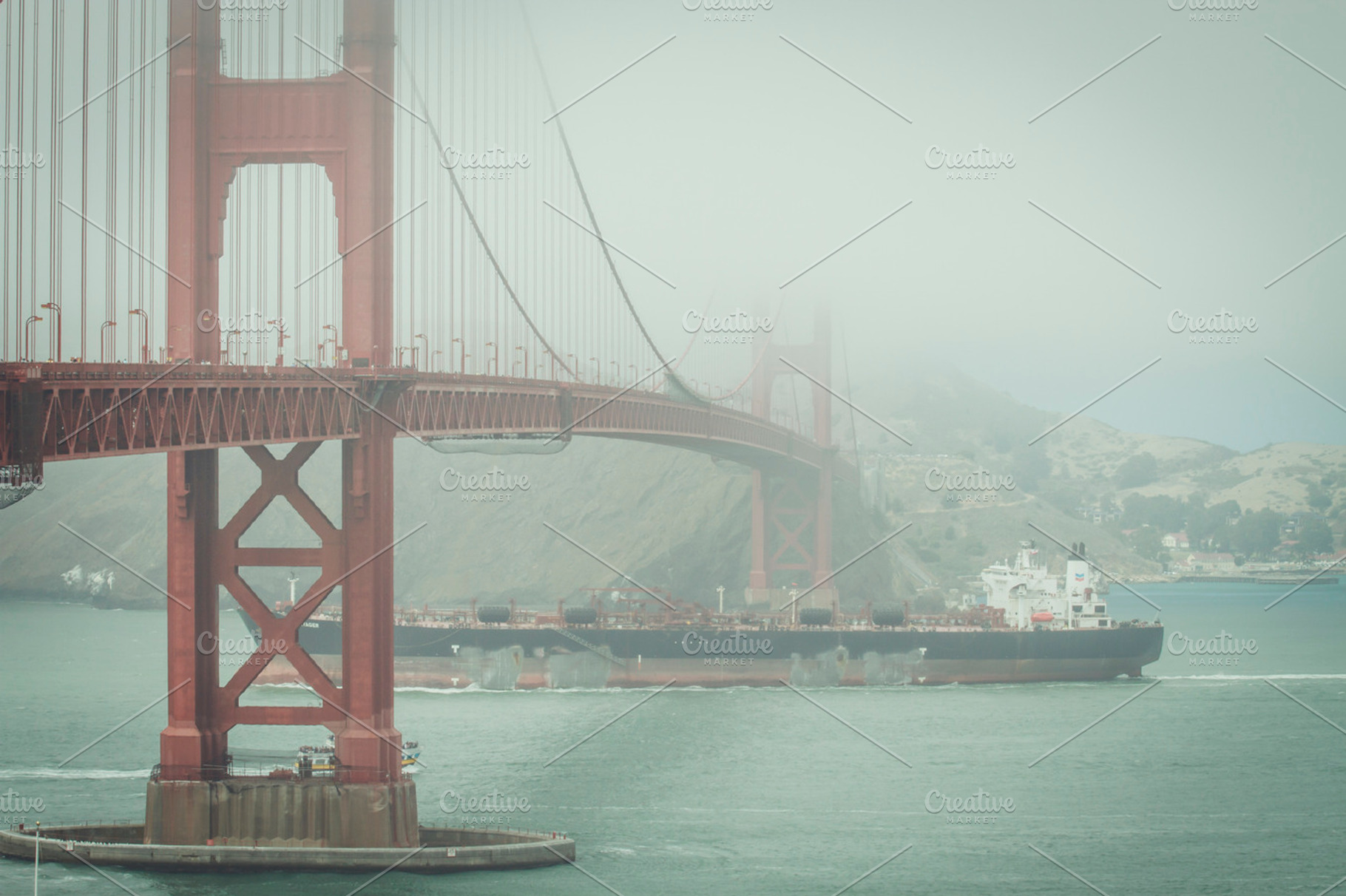Golden Gate Bridge In The Fog