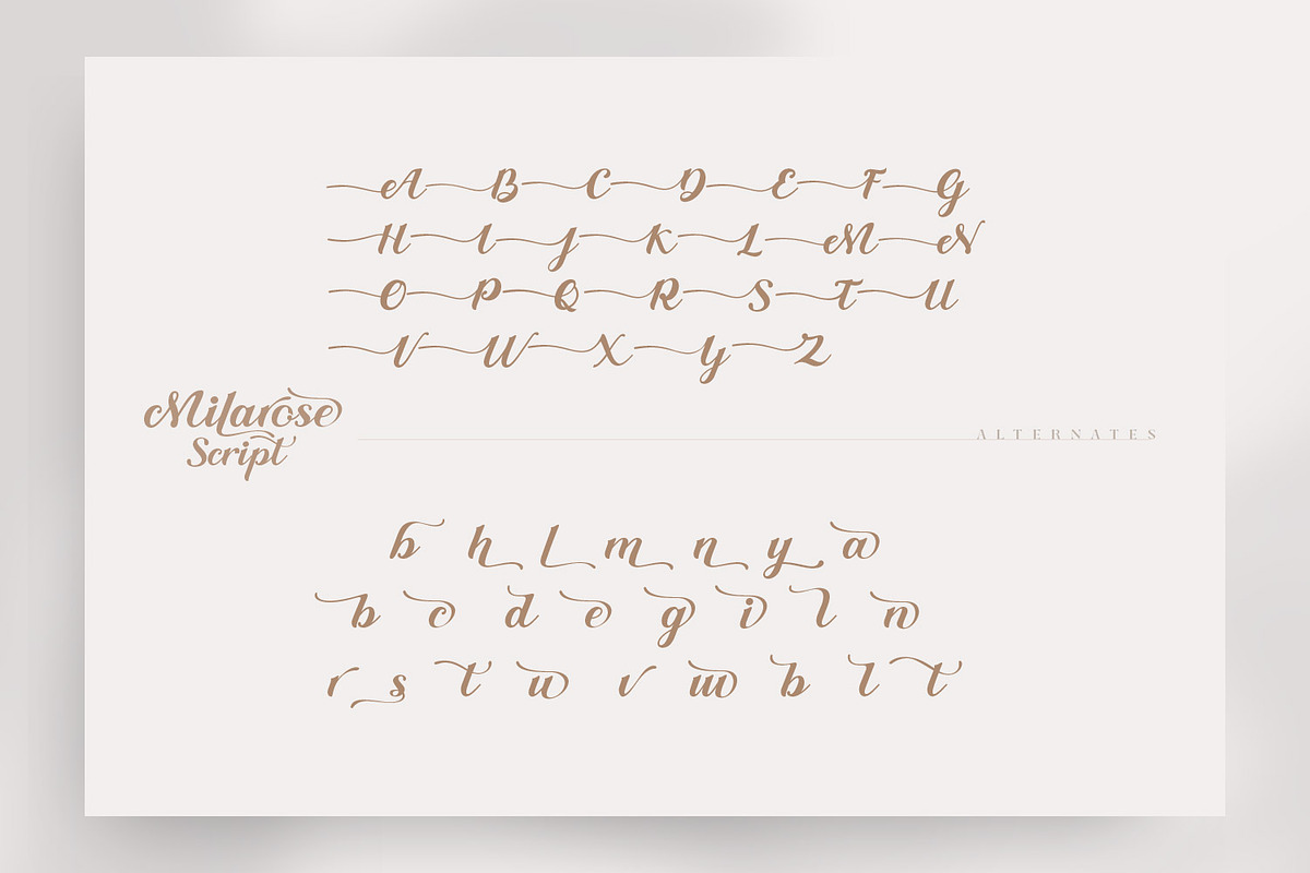 Milarose Script - Romantic Font preview 7