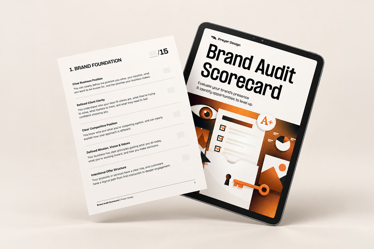 Brand Audit Scorecard Small Business, a Marketing Template by Preyer Design (Photo 6 of 6)