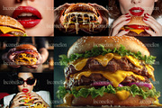 80 Professional Burger Stock Photos, a Food & Drink Photo by Incomelion (Thumbnail 13 of 14)