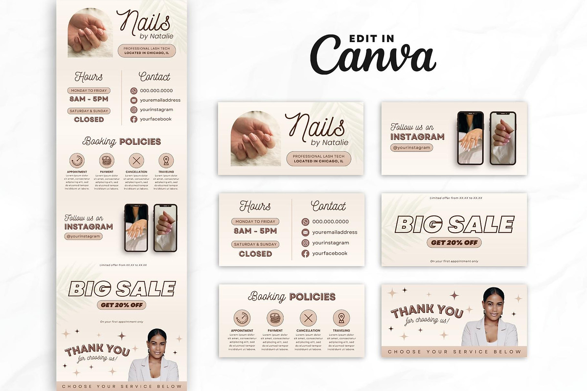 Nail Tech Acuity Scheduling • Canva, a Websites & App Template by OniriqveDesigns (Photo 2 of 8)