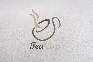 Coffee, Green Tea, Tea Cup Logo