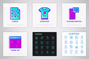 Advertising | 16 Thin Line Icons Set, an Outline Icon by Alex Blogoodf (Thumbnail 6 of 7)