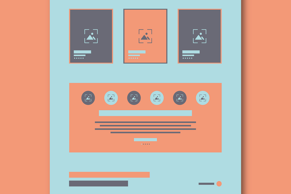Travel Landing Page Wireframe Design, a Wireframe Template by MightyDesign (Photo 4 of 9)