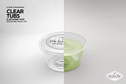 Clear Tubs Flat or Dome Lid Mockup, a Packaging Mockup by INCDesign (Thumbnail 6 of 10)