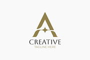 Creative Letter A Logo Star Diamond, a Branding & Logo Template by Signatoro (Thumbnail 1 of 3)