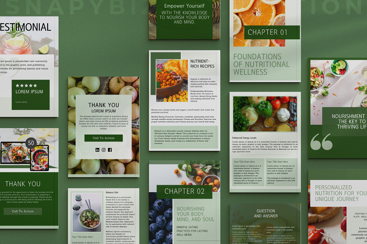 Nutrition Ebook Lead Magnet Template preview 8