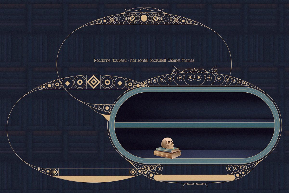 Nocturne Nouveau Branding Kit, a Decorative Illustration by Polar Vectors (Photo 9 of 20)