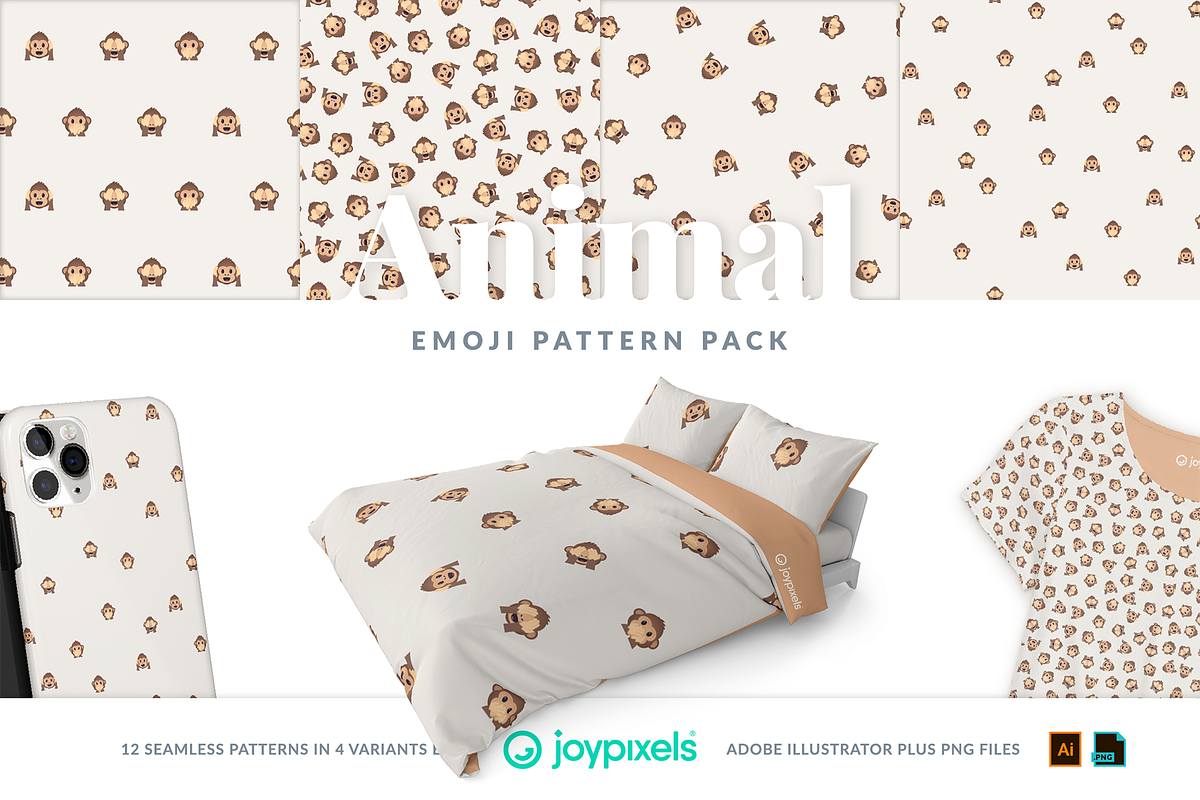 Animal Emoji Patterns by JoyPixels®, a Pattern Graphic by joypixels (Photo 9 of 13)