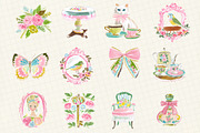 Rococo Romance Clipart Set, an Illustration by DreamCafeArt (Thumbnail 2 of 6)
