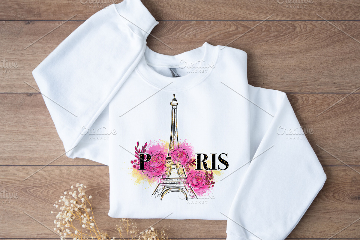 Eiffel Tower PNG clipart, a Transportation Illustration by LoLoArt (Photo 3 of 3)