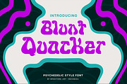 Blunt Quacker - Psychedelic Style, a Font by Brightone (Thumbnail 1 of 8)