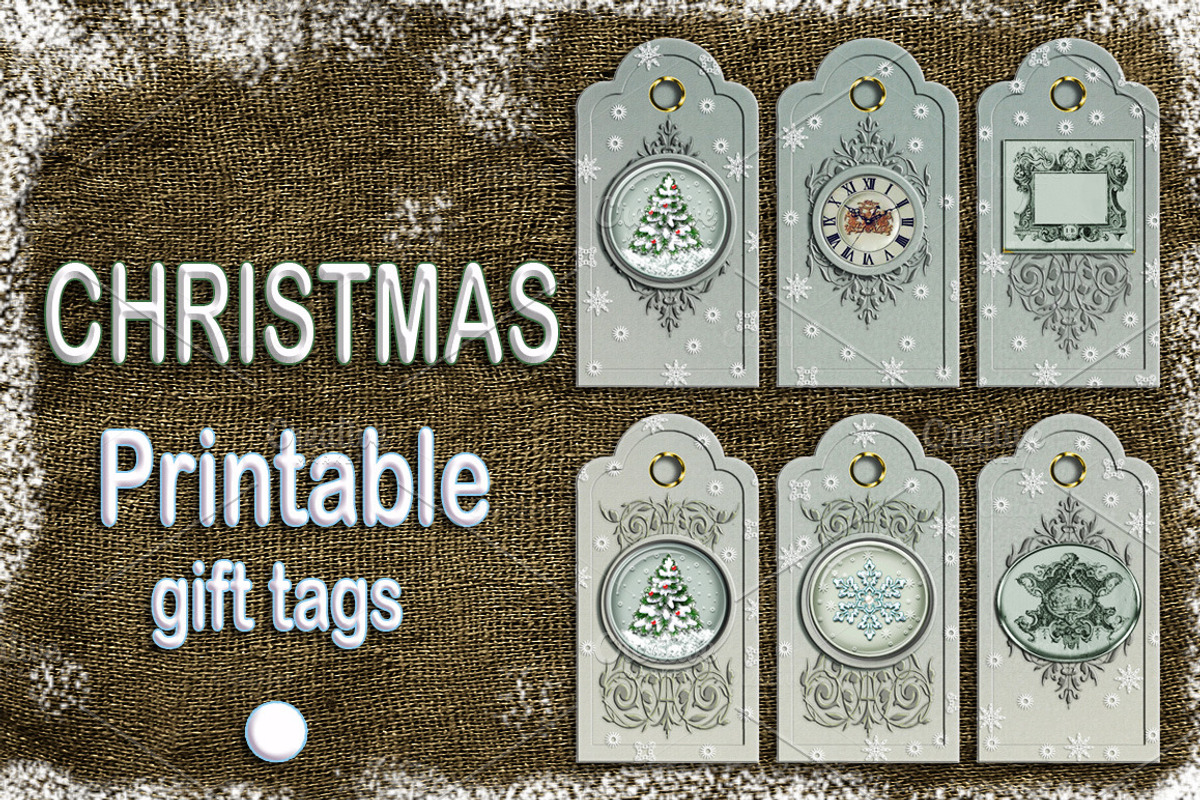 Christmas printable gift tags snow, a Card Template by Area (Photo 1 of 2)