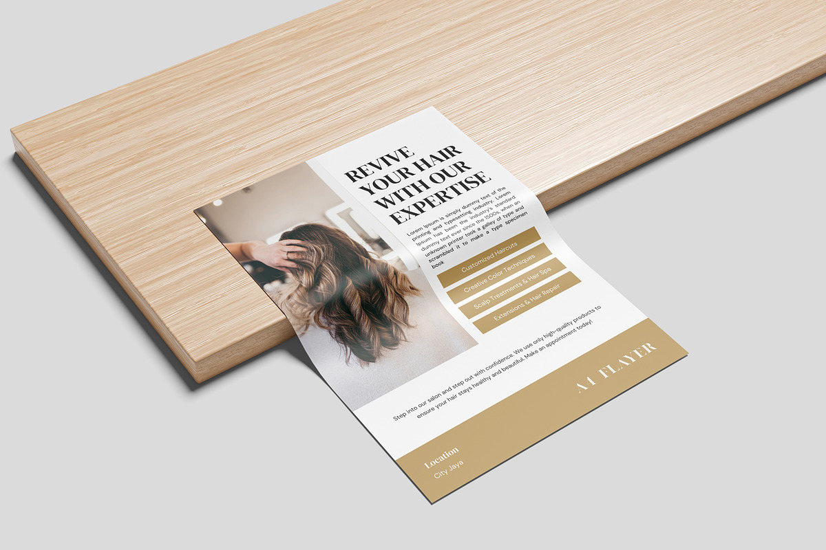 Flyer Mockup, a Books & Magazine Mockup by Getdesign (Photo 3 of 5)