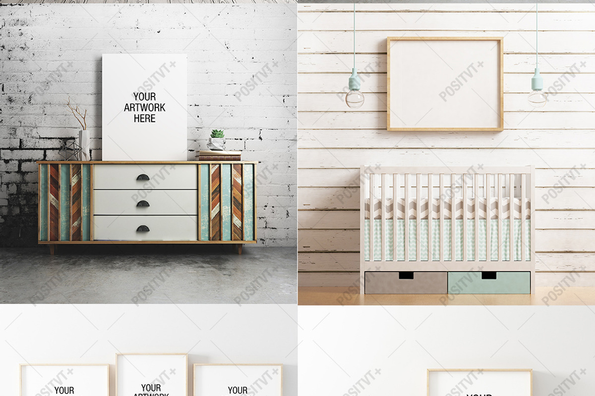 Frame Mockup Bundle 004 - 50% OFF, a Print Template by positvtplus (Photo 3 of 3)