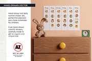 Kids Daily Routine Sticker Set, an Education Illustration by insemar (Thumbnail 2 of 4)