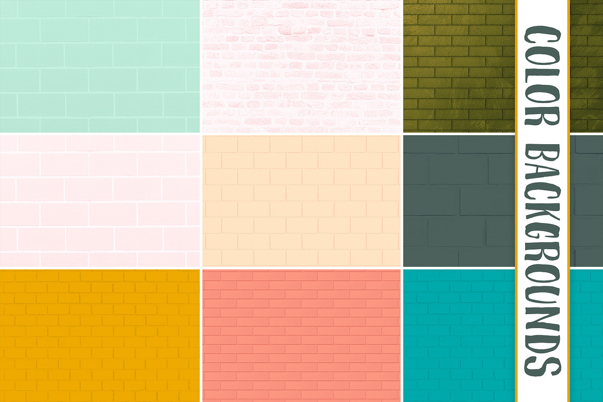 100 Brick Wall Backgrounds Pack, a Texture Graphic by pixaroma (Photo 13 of 13)