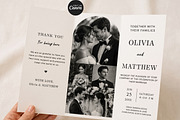 Modern Photo Wedding Program, an Invitation Template by Arslan (Thumbnail 1 of 4)