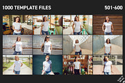 1000 T-Shirt Mock-Up, a Shirt Mockup by Freeman Studio (Thumbnail 9 of 19)
