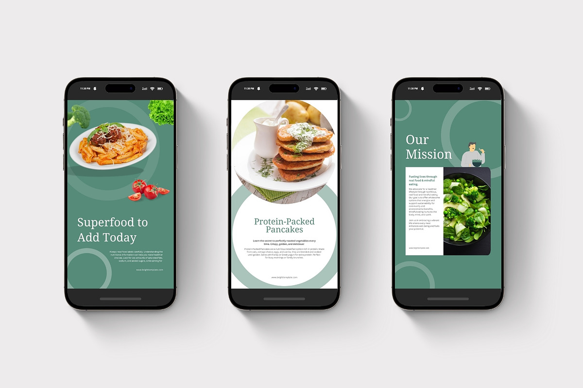 Food & Restaurant Instagram Bundle, a Social Media Template by TheBrightGrap (Photo 10 of 23)