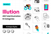 Illution Bundle Illustration, an Illustration by Kawalan Studio (Thumbnail 1 of 6)