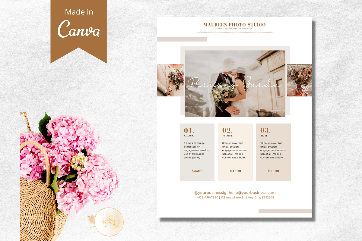 1 Single Photo Pricing Guide Canva, a Presentation Template by Bonita Digital Design (Photo 1 of 4)