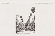 Los Angeles Cityscape Sketches, a Work Illustration by TheMountBirdStudio (Thumbnail 4 of 6)