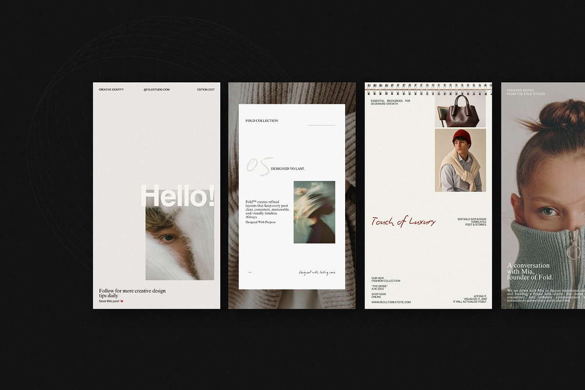 FOLD | Instagram Template (II), a Social Media Template by Pixel Grid (Photo 7 of 10)