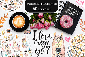 Watercolor Coffee Collection