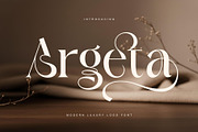 Argeta - Modern Luxury Logo Font, a Serif Font by Sealoung (Thumbnail 1 of 11)