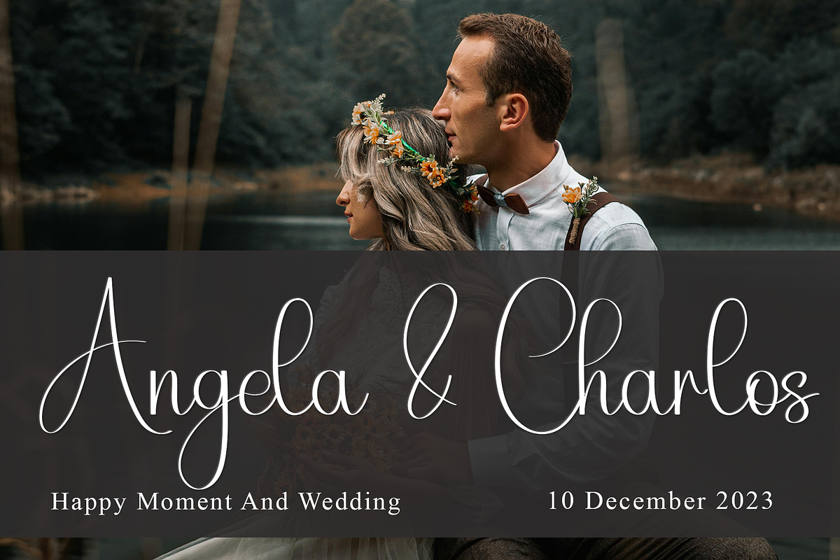 Olivia Wedding, a Handwritten Font by InermediaSTUDIO (Photo 1 of 7)